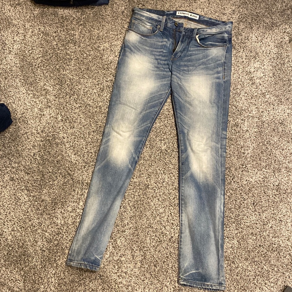 Express Rocco slim fit Jeans in white 30/32